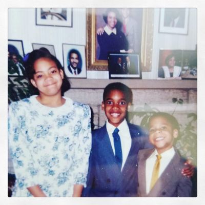 Photo of Parker Sawyers and his siblings. 